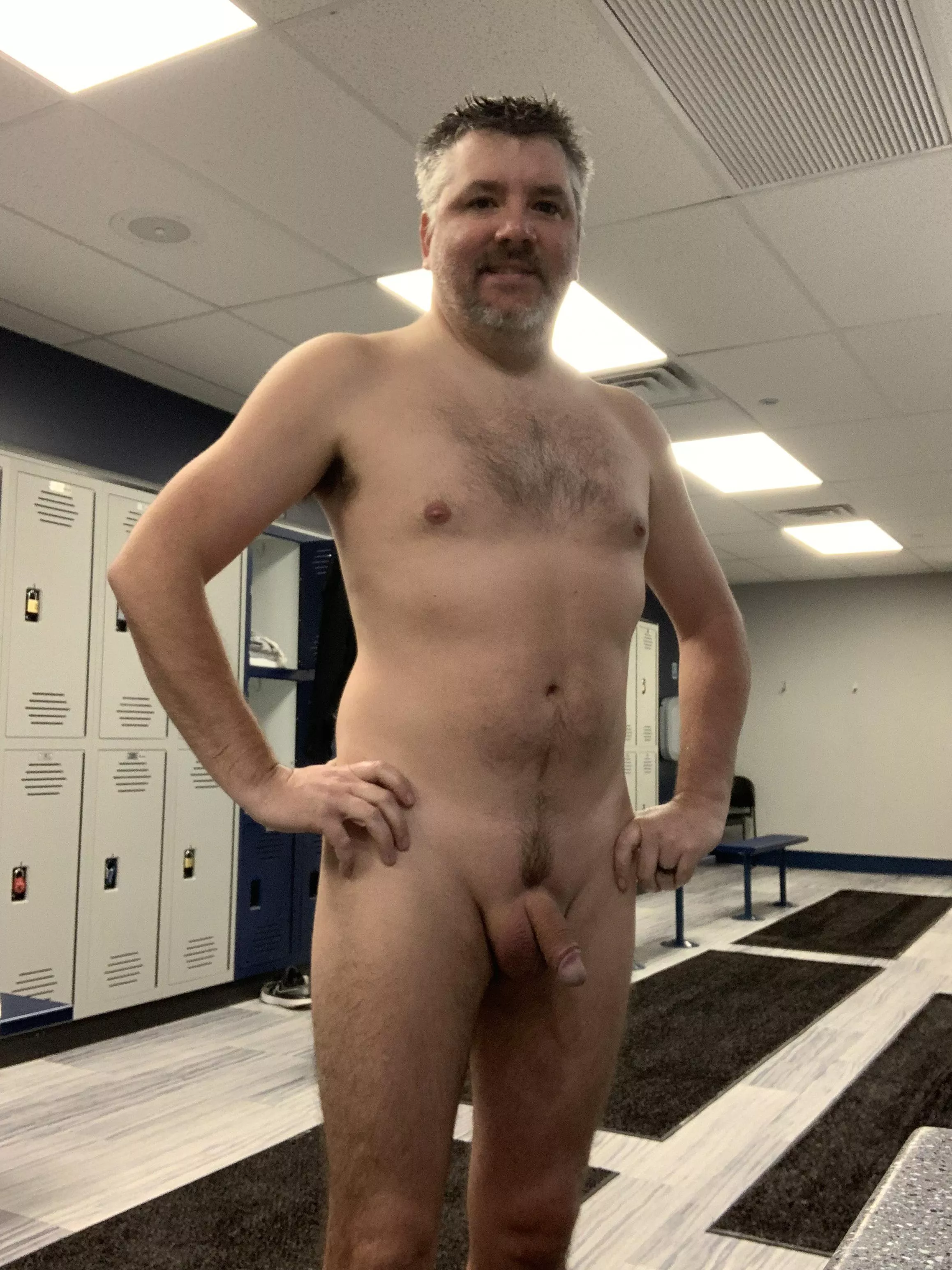 After workout at the gym