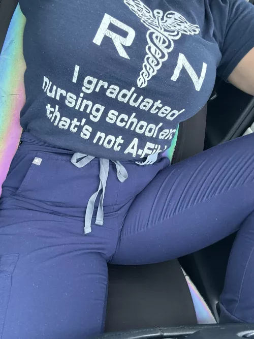 Can you tell I’m not weaving pantries under my scrubs?