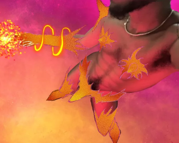 Experimenting with drawing on my naked body🤣