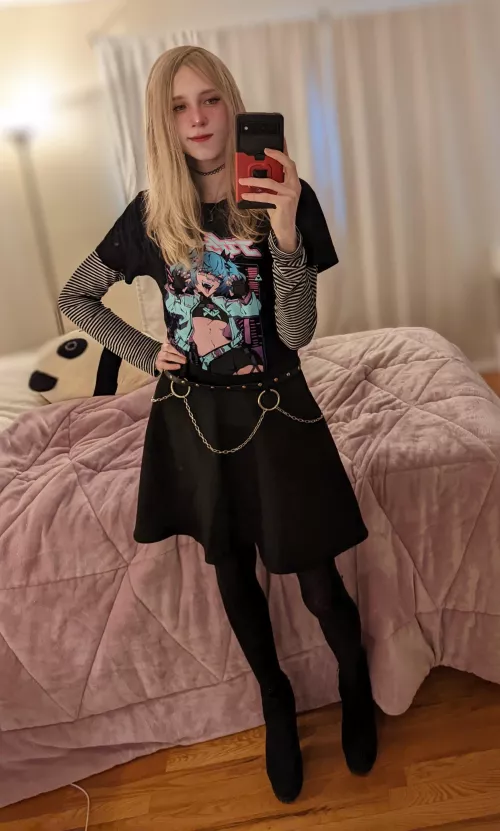Final E-girl form(?) 1k upvotes and I'll wear this outfit to school tomorrow (with proof)(day 14)