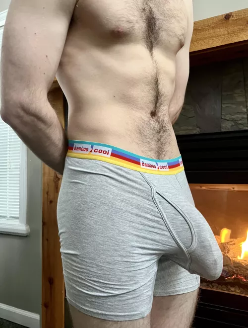 Getting cozy in my new underwear