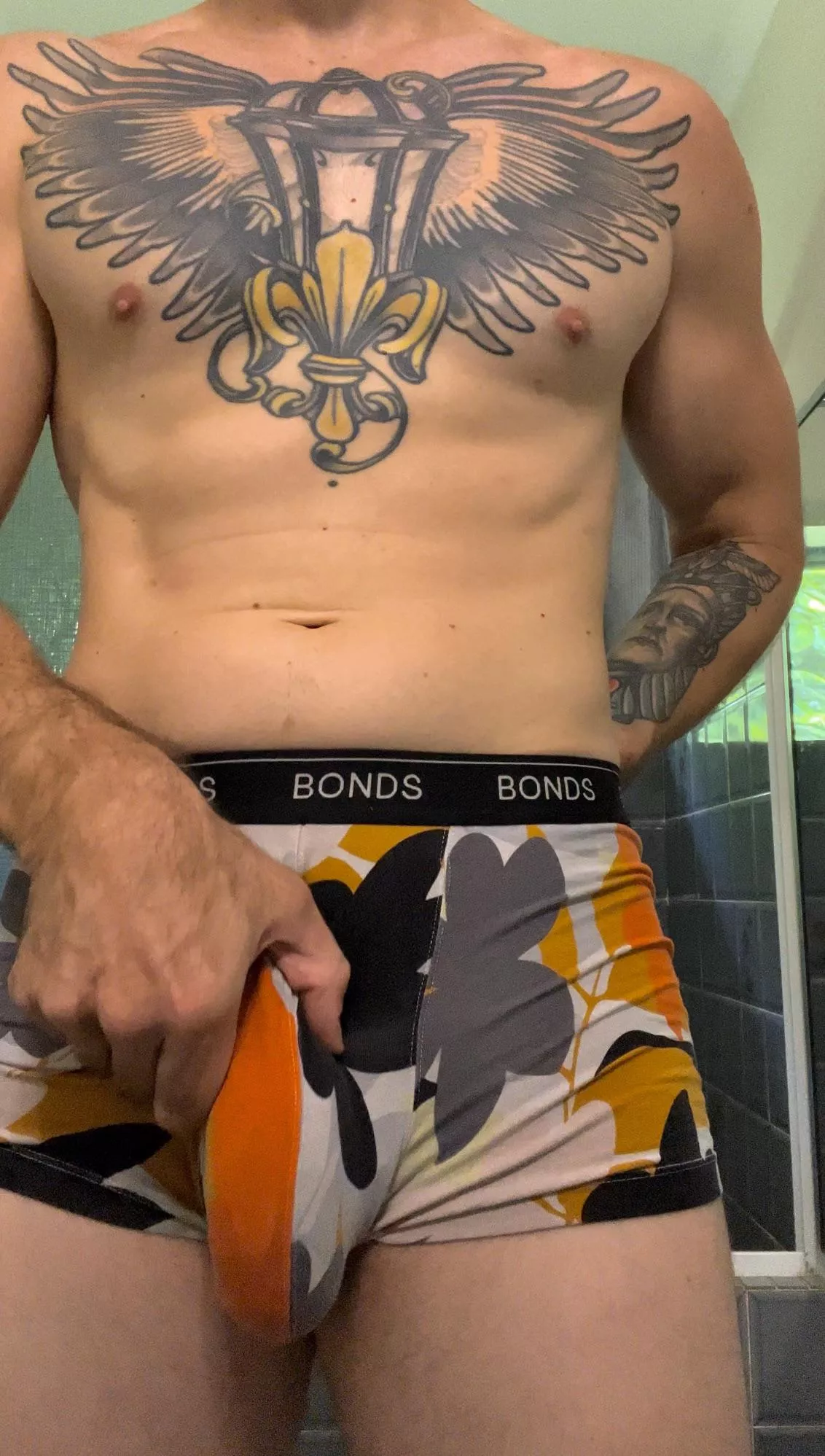 Giving it a squeeze to make sure it’s comfortable 😆