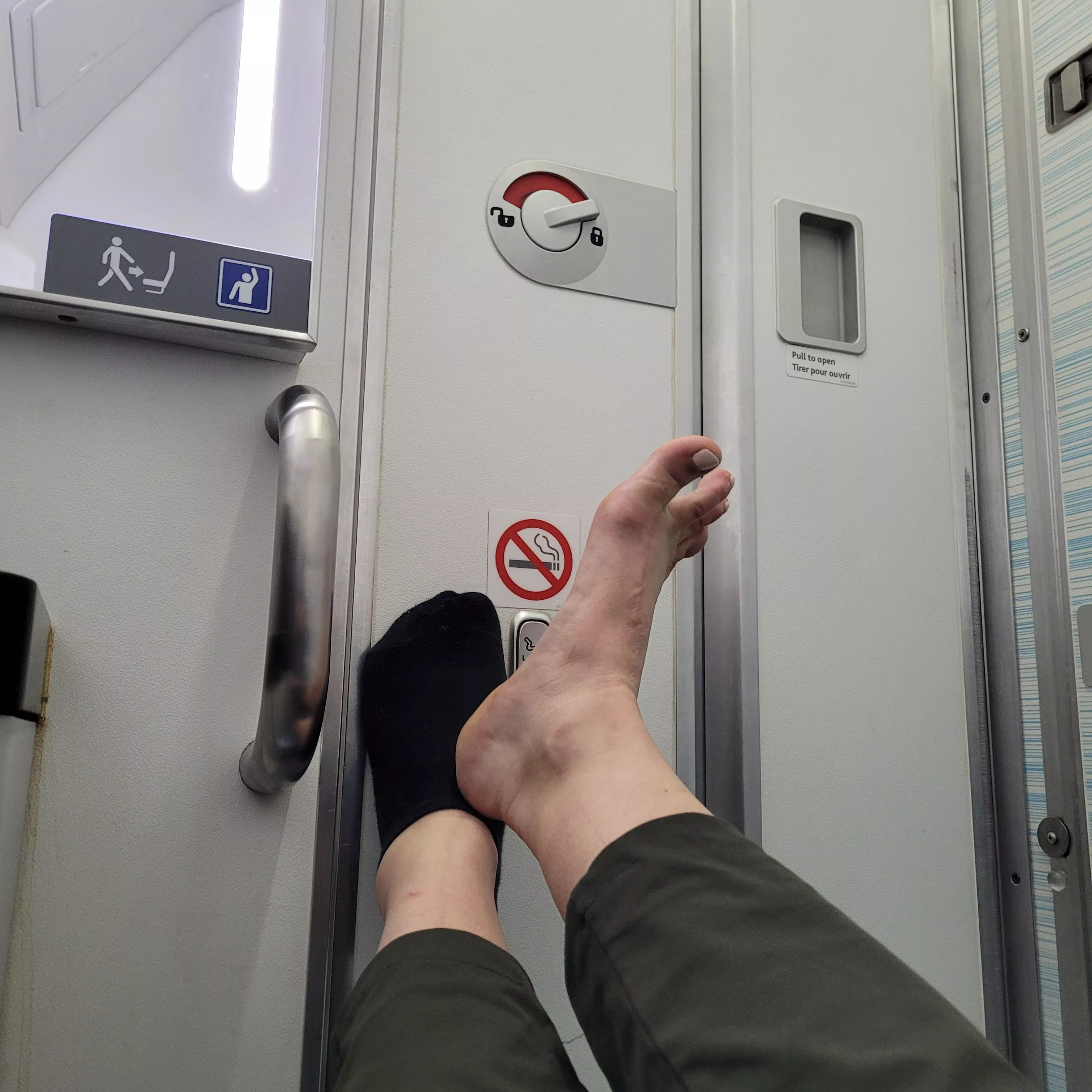 How about the mile high experience with my feet...meet me in the airplane bathroom