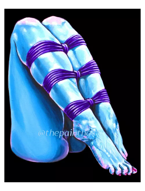 I love painting feet 🤤acrylic on canvas.