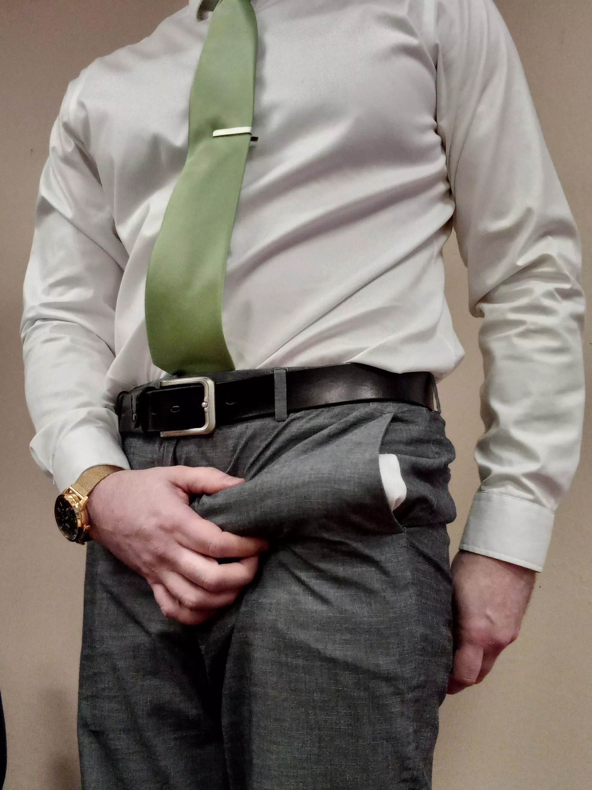 Impossible to hide it at work. I have a reputation around the office.