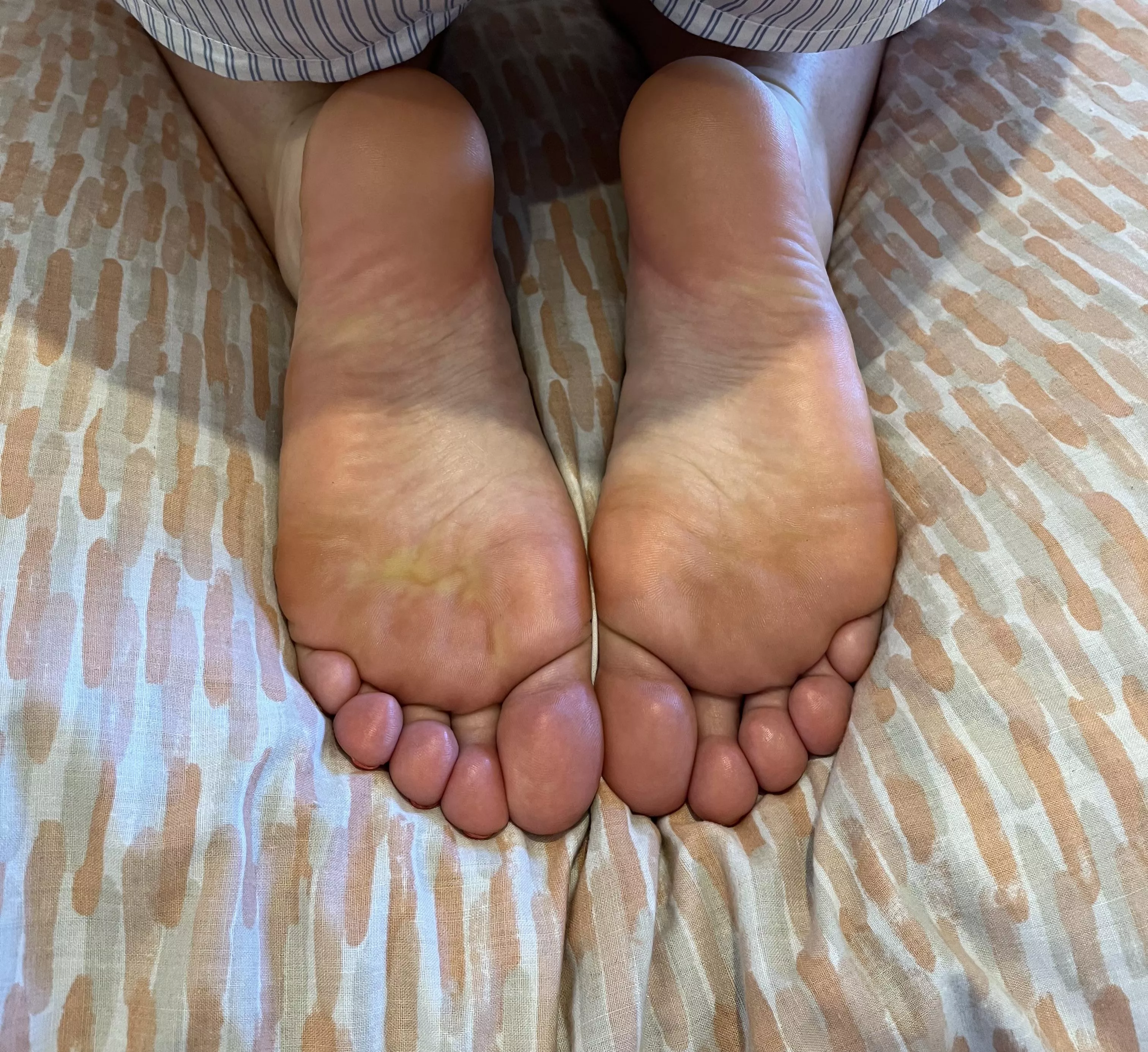 My pink peachy soles wishing they had a face buried in them right now!
