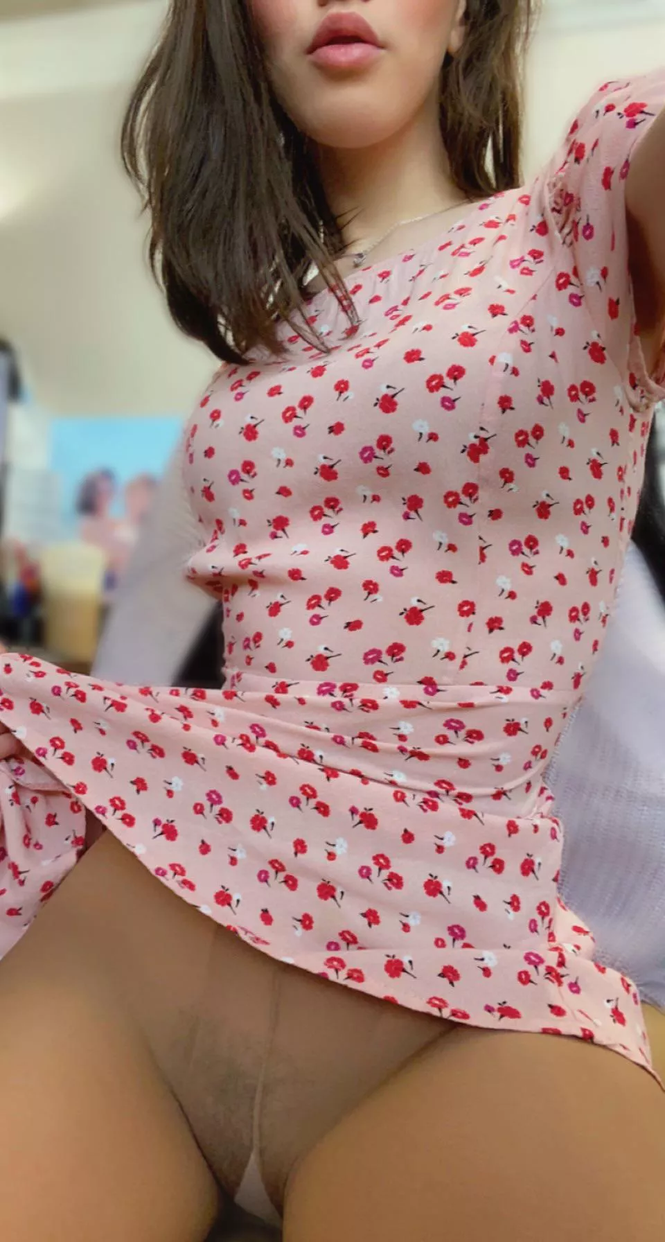 pantyhose with no panties 😋