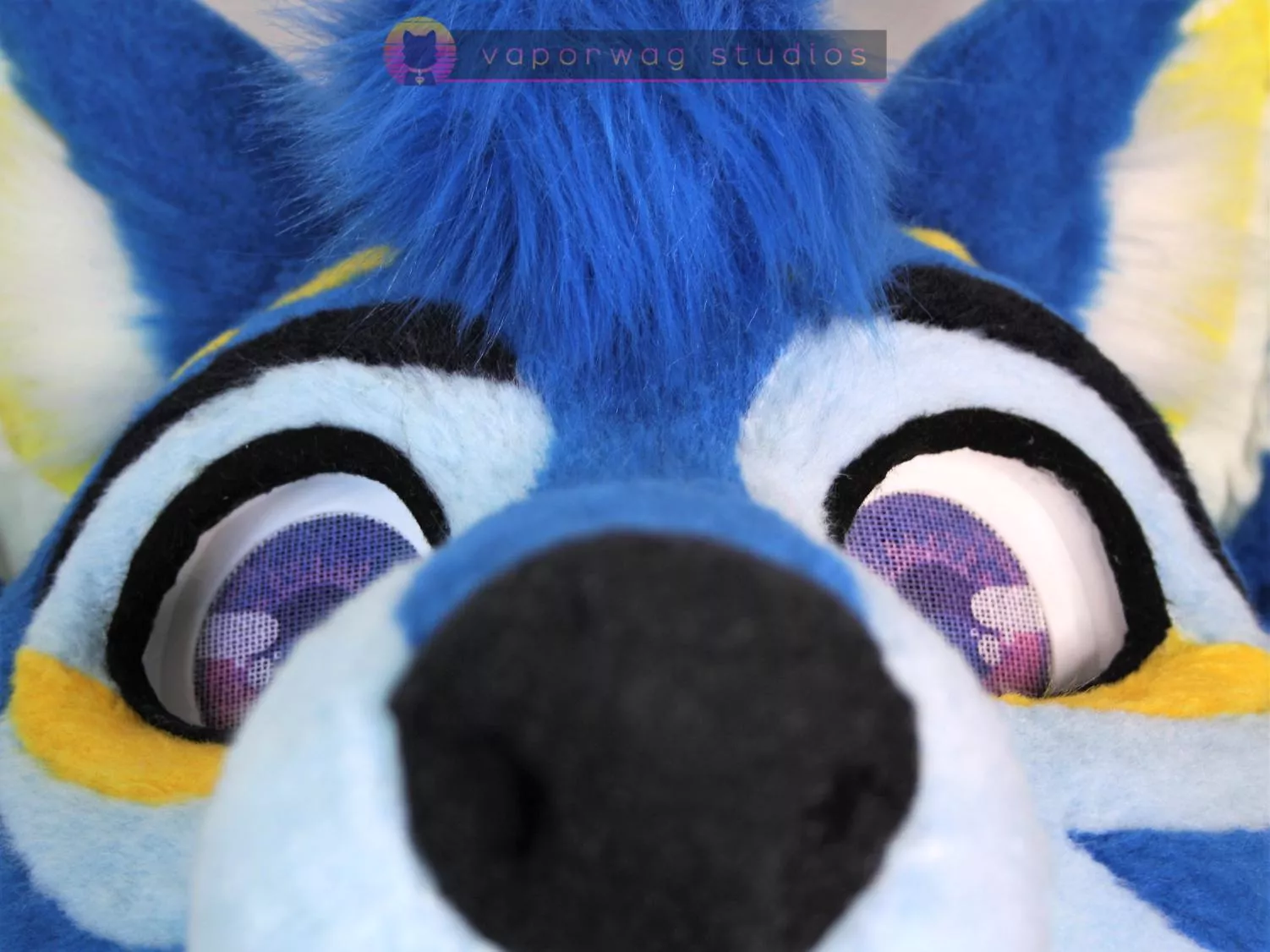 Peekaboo! I see you! Fursuit head (commission) by me (Vaporwag Studios)