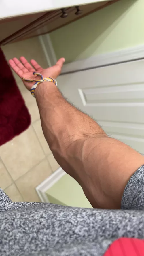 Right before I got in the shower