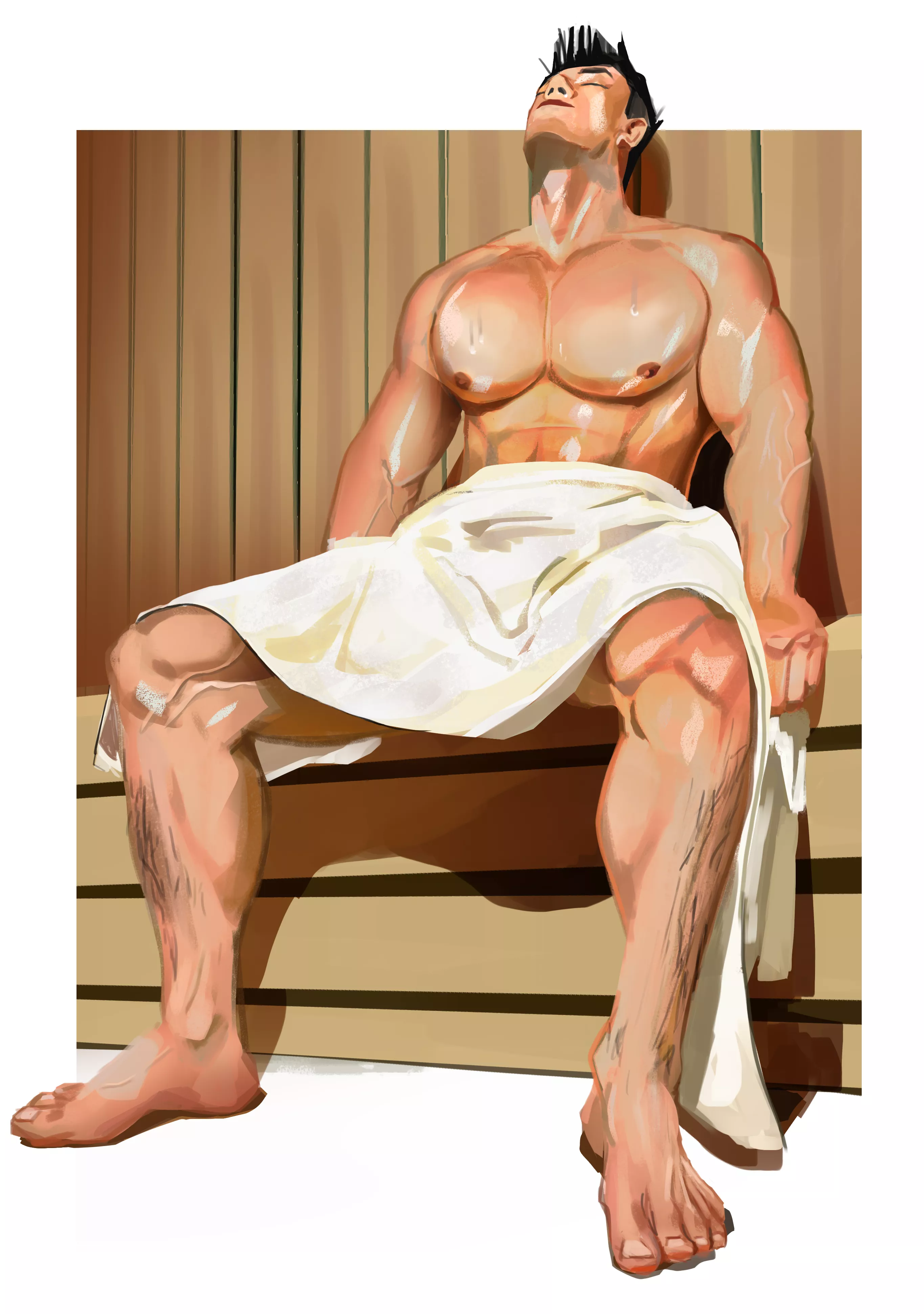 Sauna Time (Art By Me) [PrivateScout] I appreciate any new followers !!