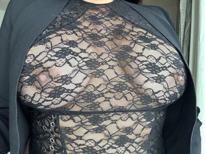 Showing off in lace tonight