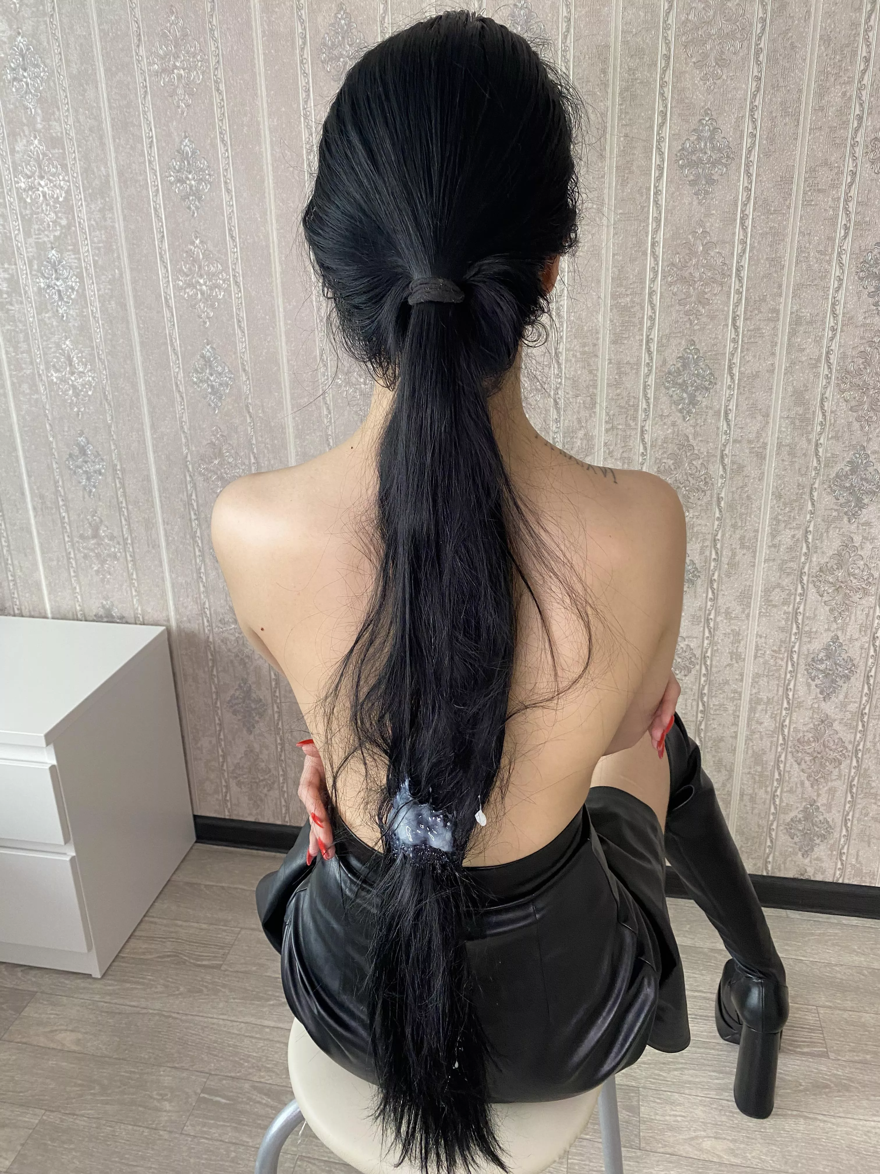 There's nothing like a sperm mask for your hair