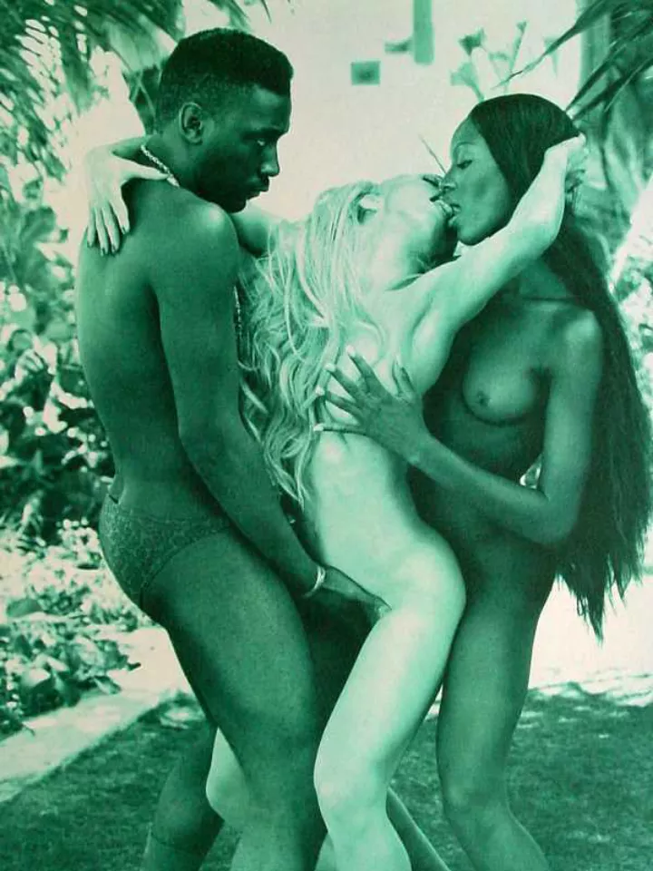 Unknown black guy, Madonna and Naomi
