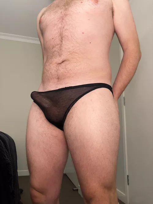 Wearing panties makes me feel so submissive, I hope my girlfriend doesn’t find out 👀