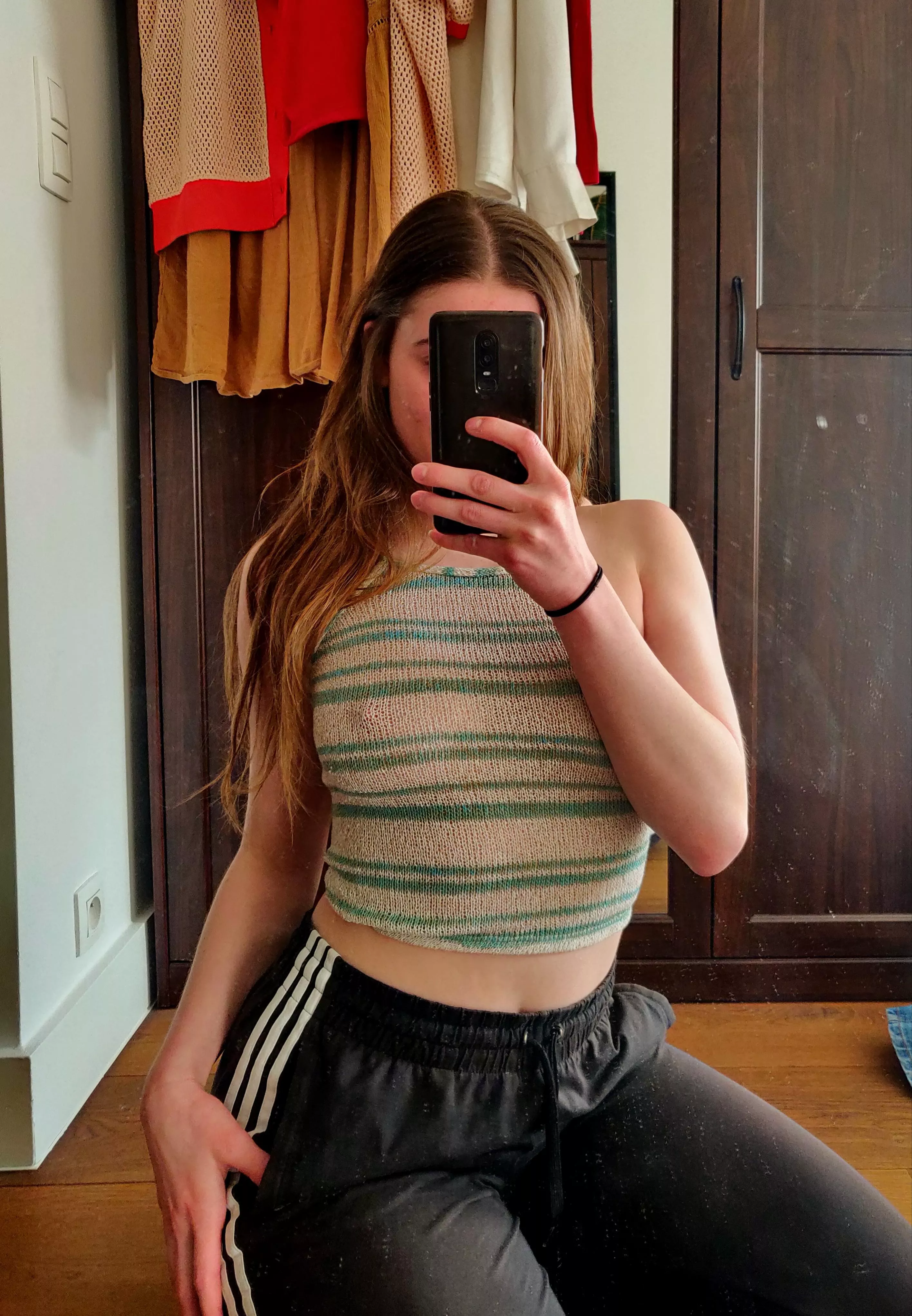 What do we think of my new top 😋 [f]