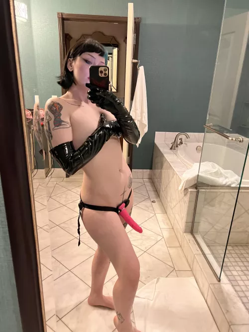 Who is ready for mommy’s big pink cock?