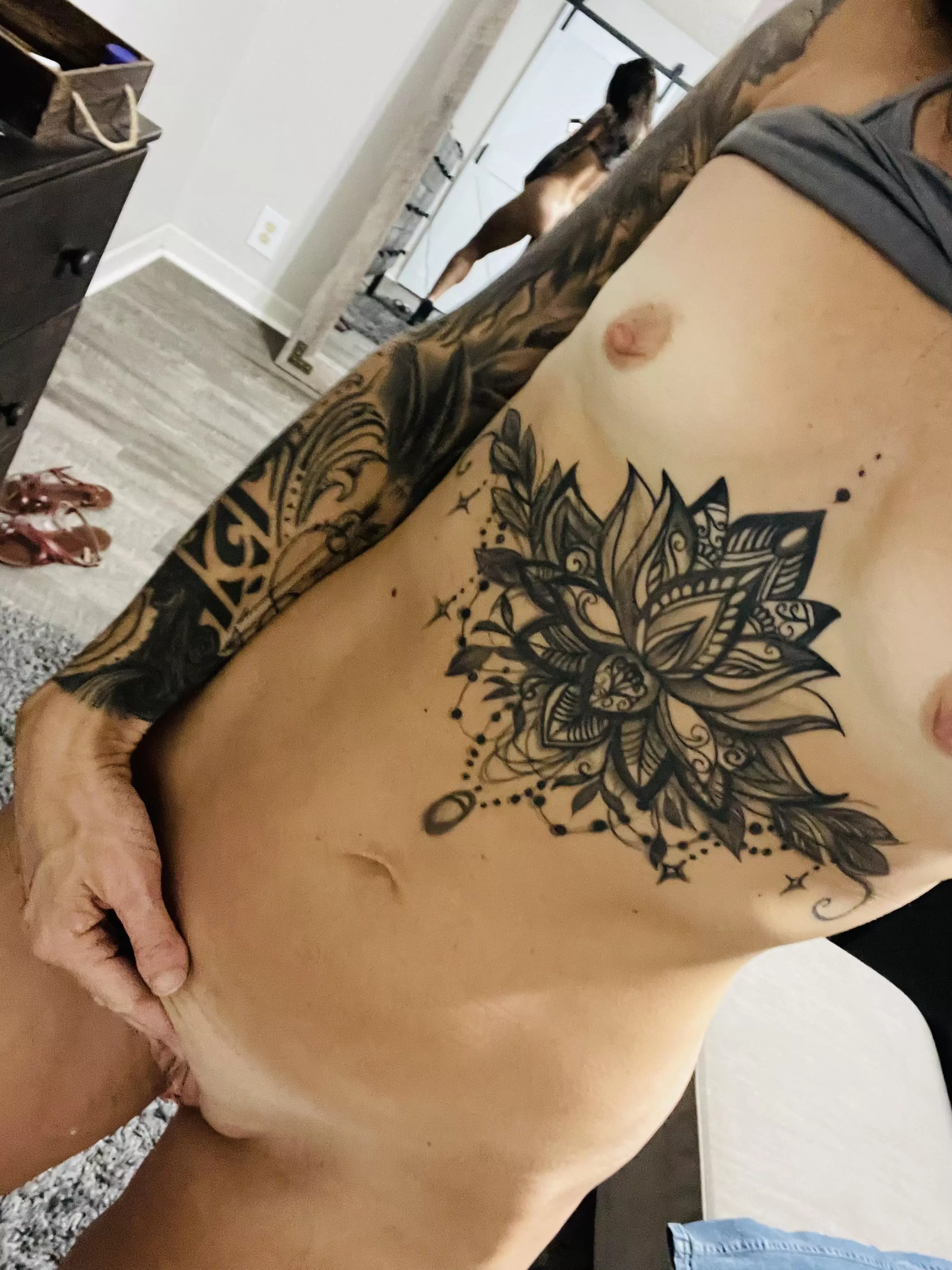 You know he wants this pussy more than yours. You can clean it up when he is done😏