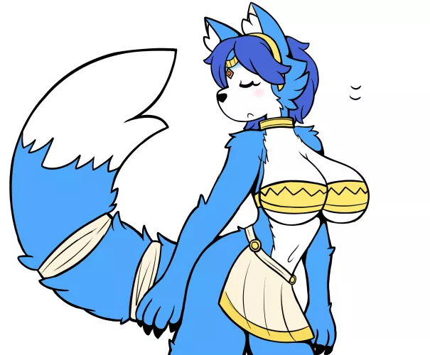 A drawing of krystal from star fox adventures that i did (Twitter - Chabooey1)