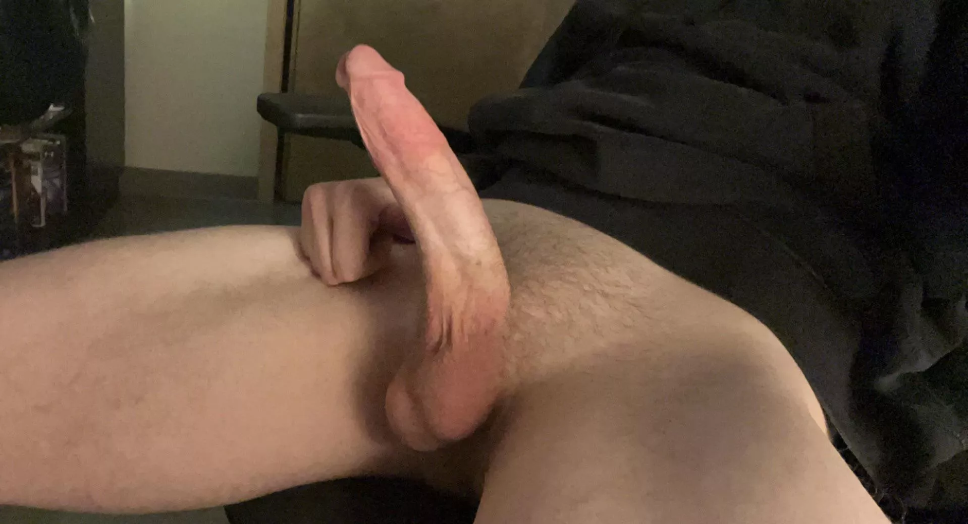 Come slobber on this fat cock