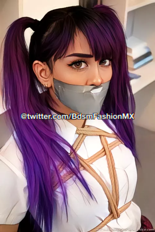 Cute Little Satan Tape Gagged