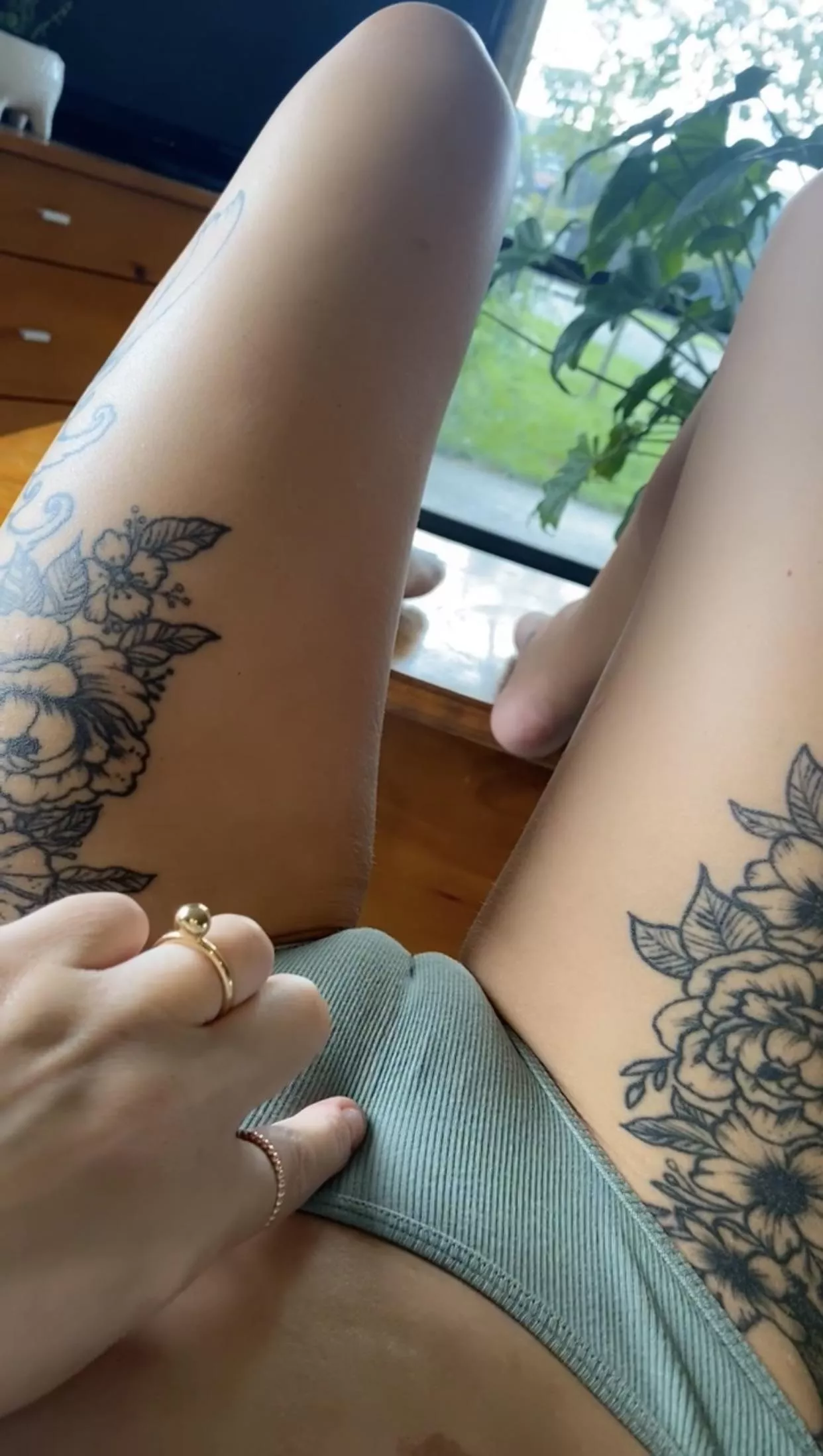 Feel your way around my panties..