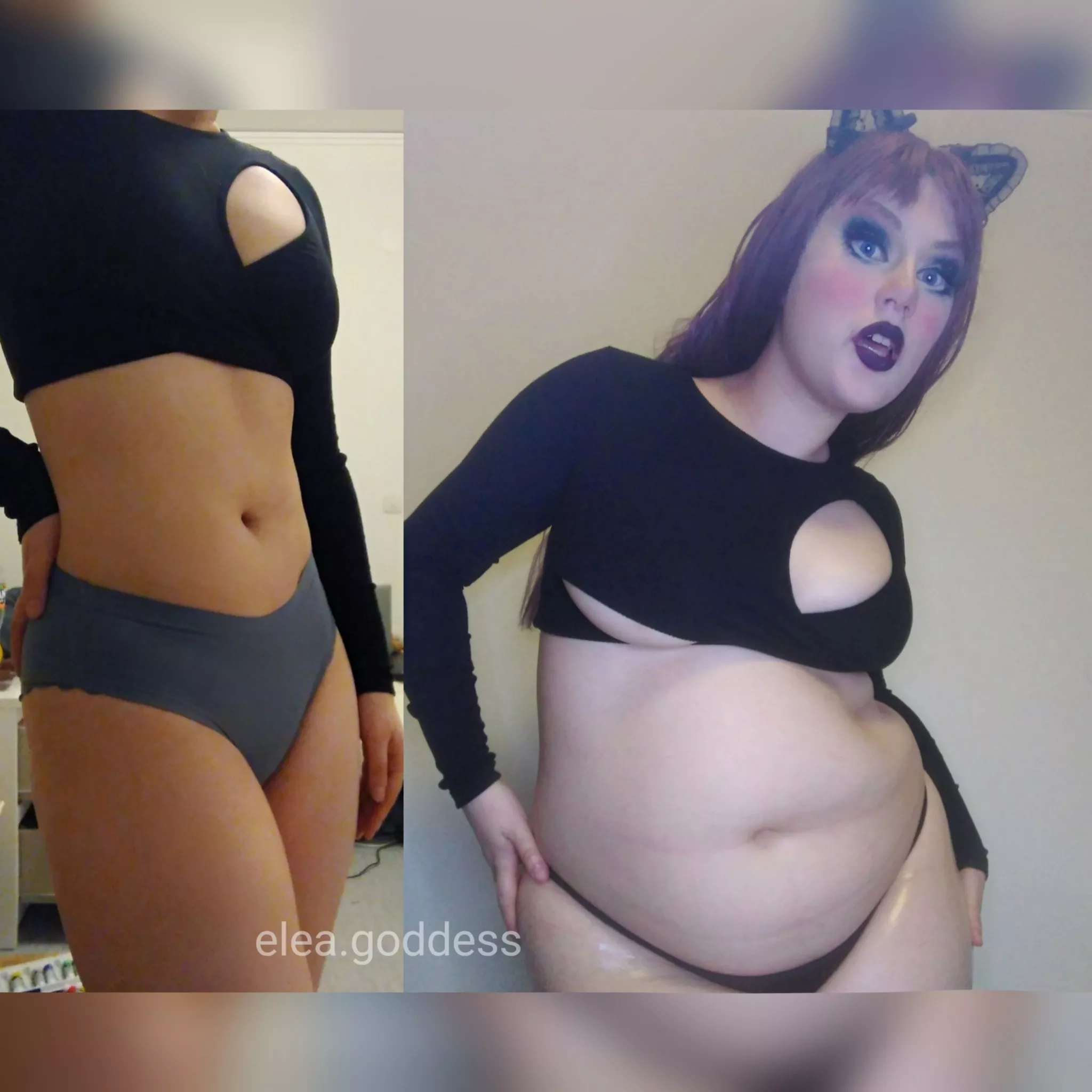 I can't believe my tits ever fit in that