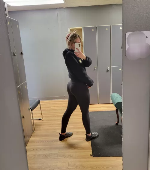 I was a little sweaty after my workout