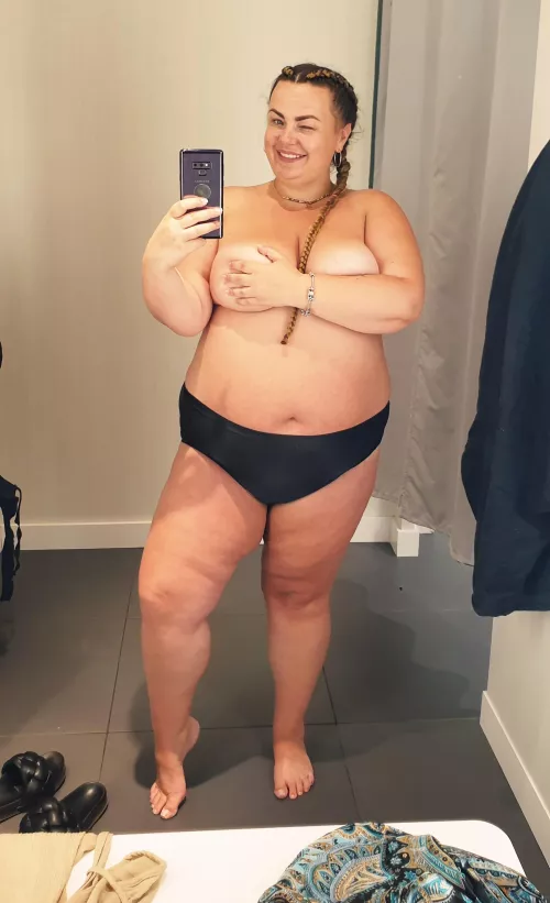 I'm a little shy, but I hope my big boobs and curvy body makes your dick hard