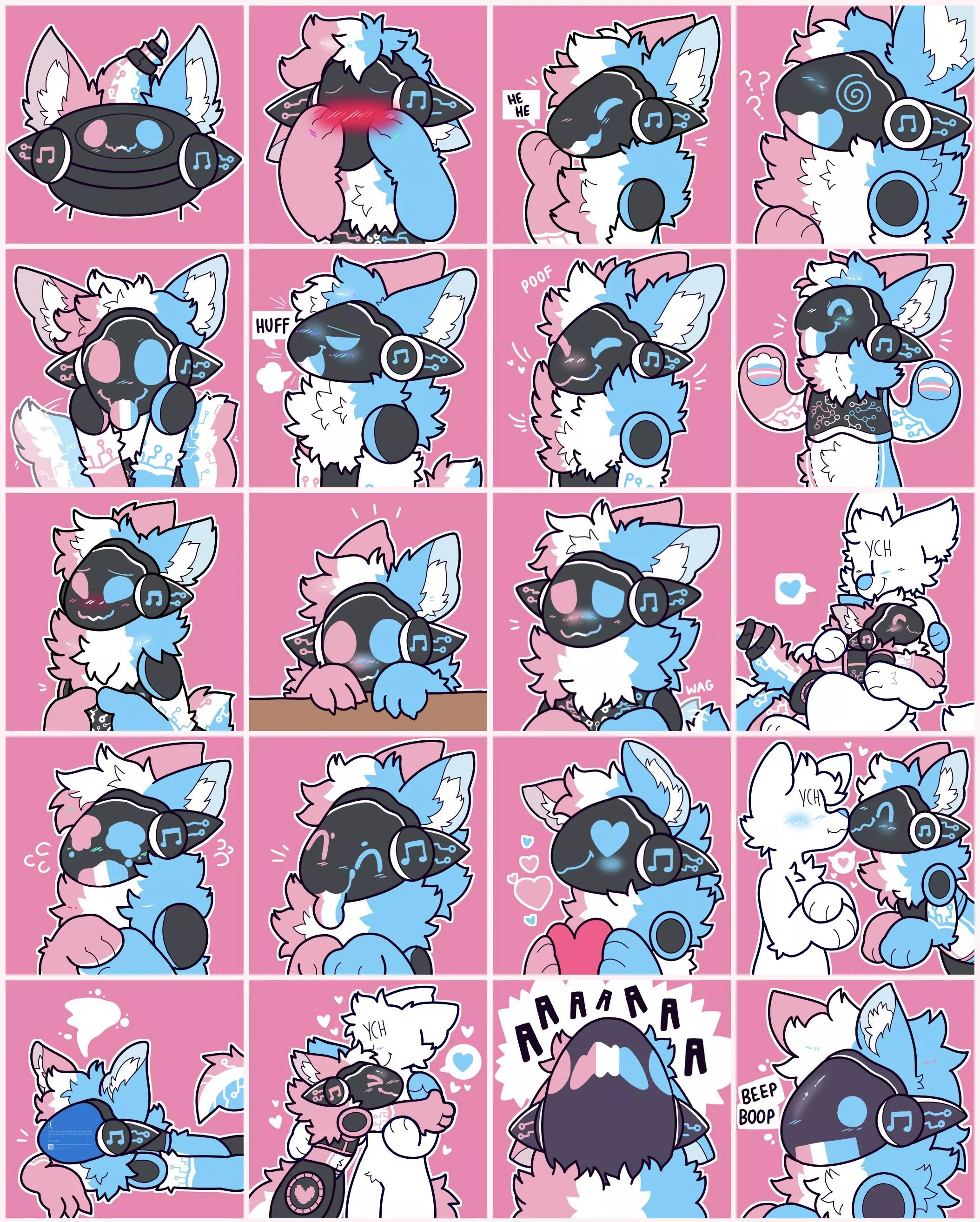 many proot emotions! <art : @spookyfoxinc on twitter>