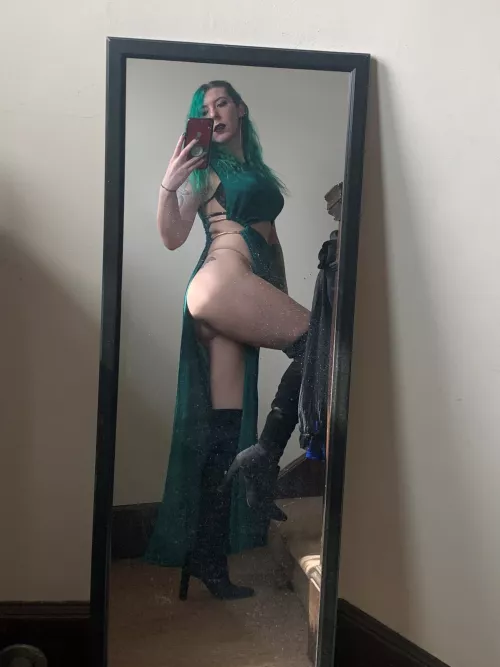 Slipped right out of the dress