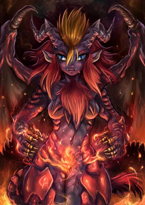 Teostra Chan [DeviantArt Maxa-art]