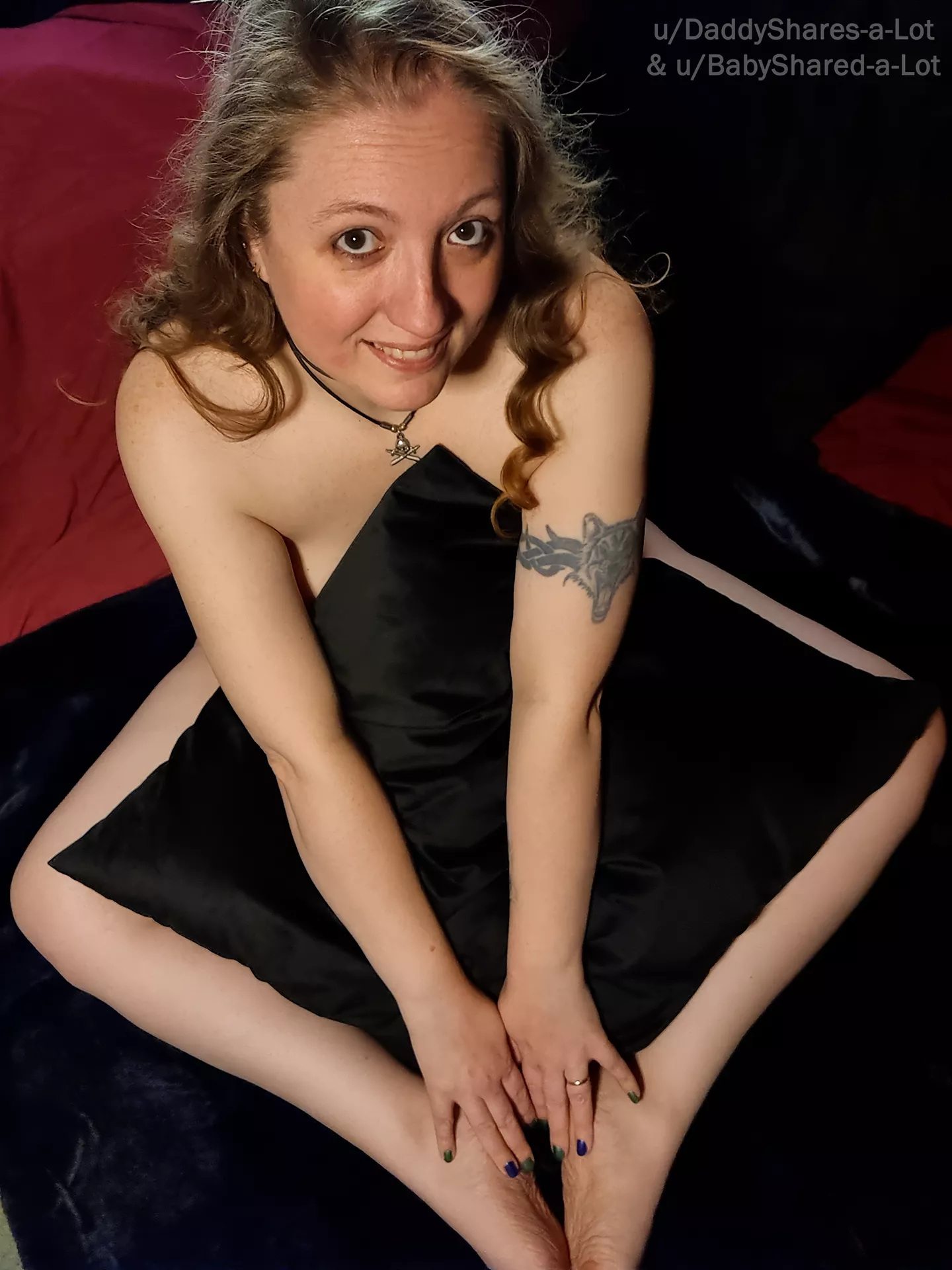 Trying to look all innocent... but like her cushion.. she likes being filled...