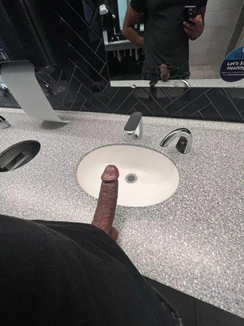 What would you do if you saw my big dick in the public restroom?