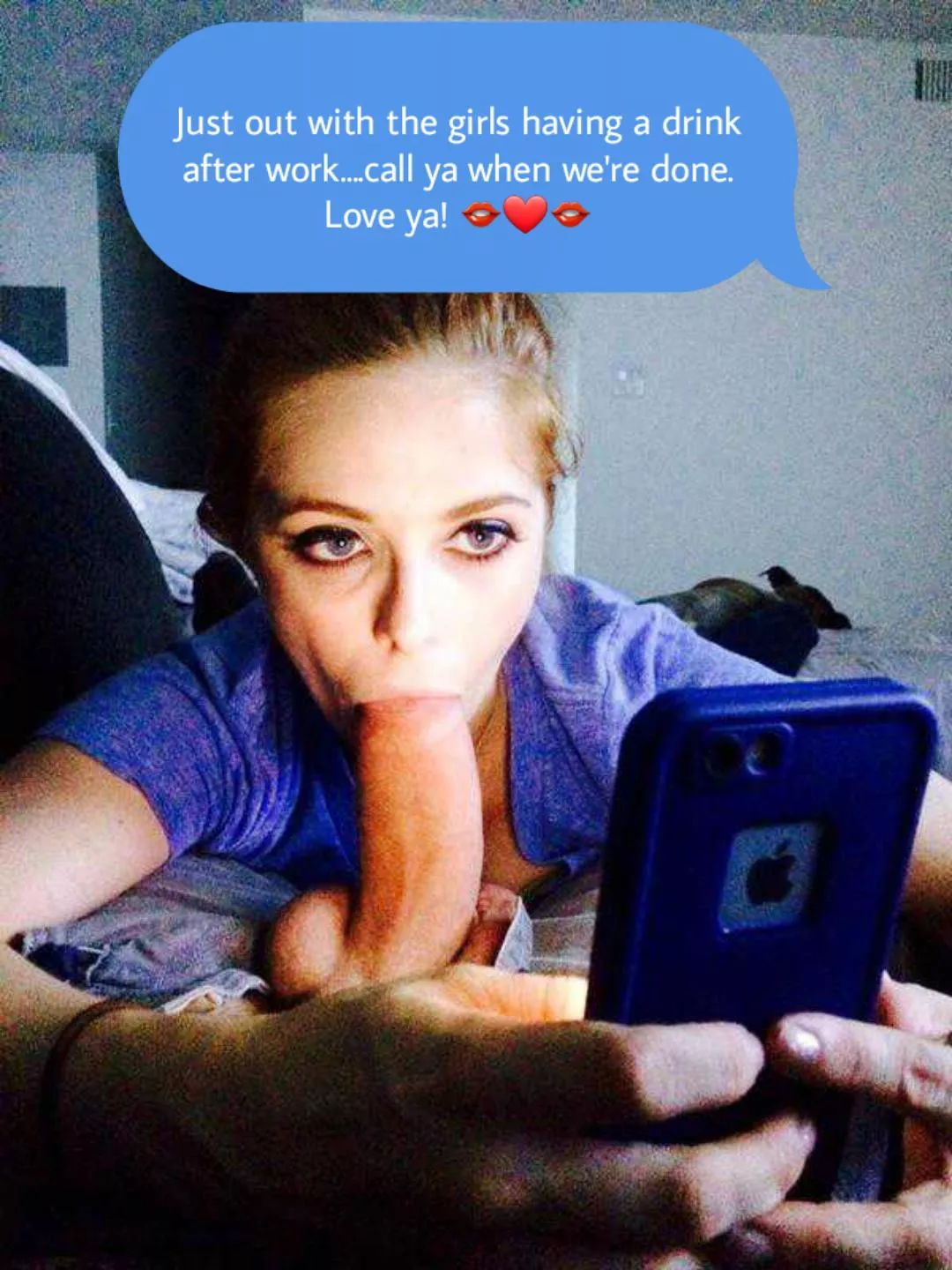 Wife always sends the sweetest texts to remind me when she's out with the Girls.