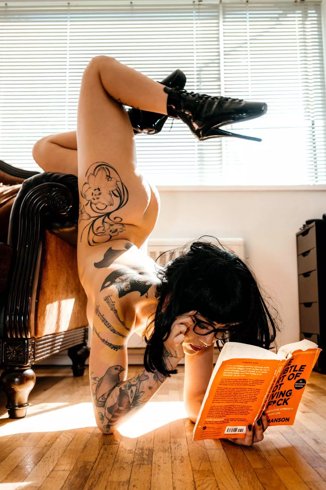 You walk into your living room and catch me like this - what’s your next move?