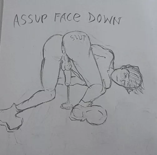 ass up face down