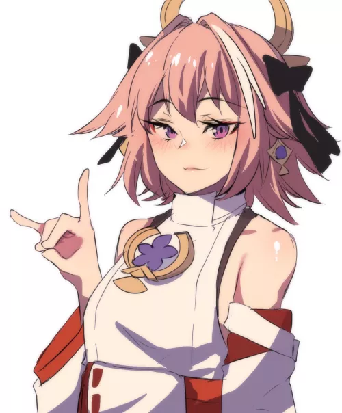 Astolfo with Yae Miko clothes