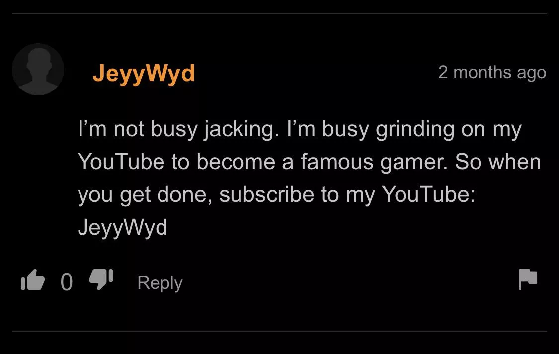 At least he has his priorities straight!