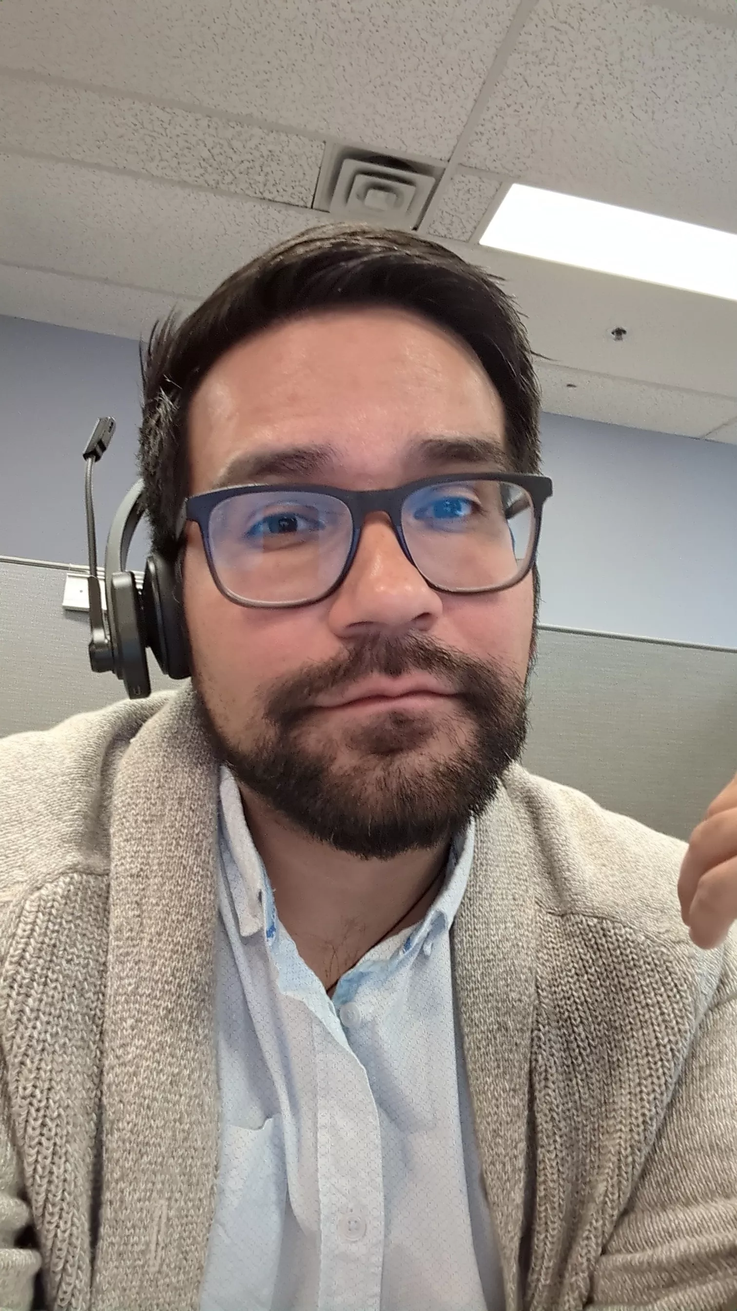 At the office. Not much to do. First time posting here.