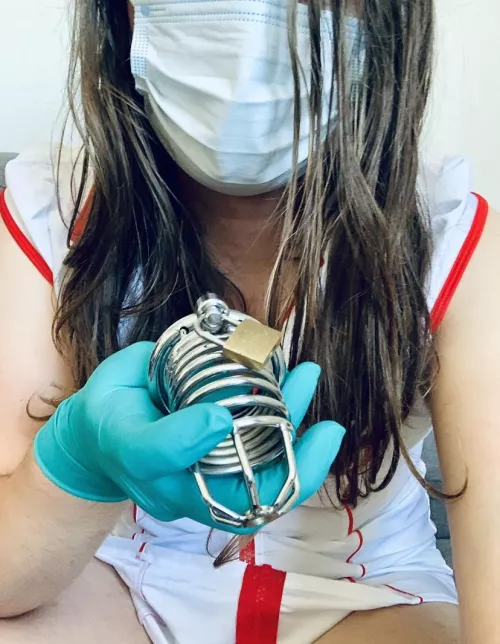 Be a good patient for your nurse and lock that cock up