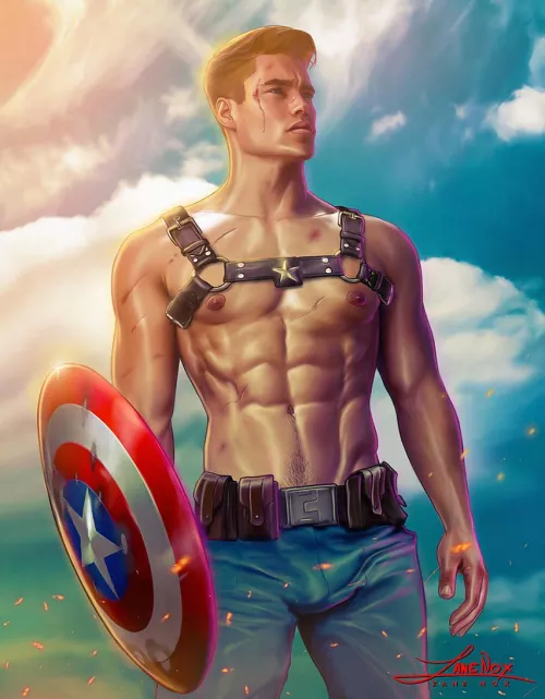Captain America by Zane Nox. https://twitter.com/zanenox