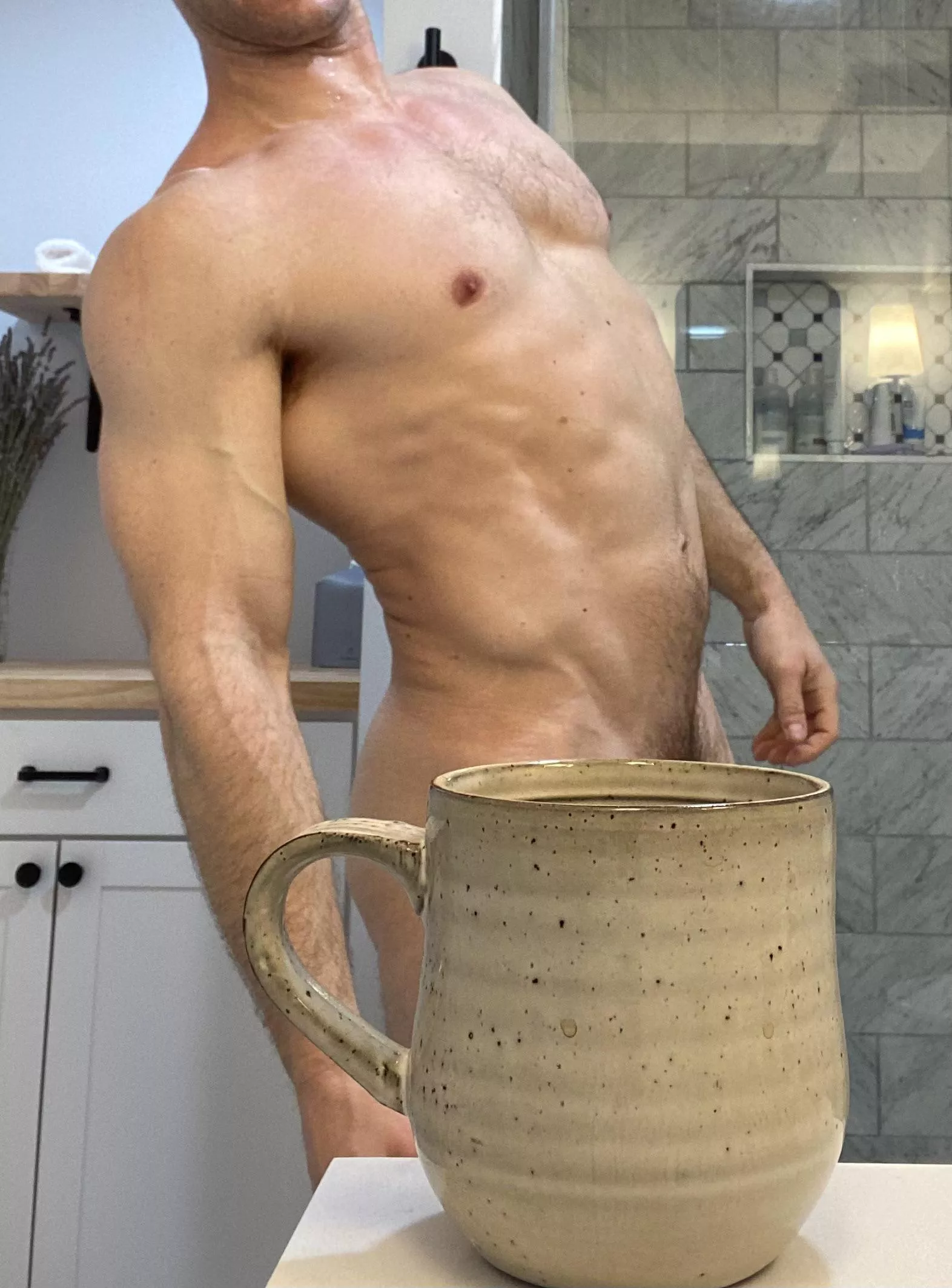 Coffee and morning stretches. Every single day.