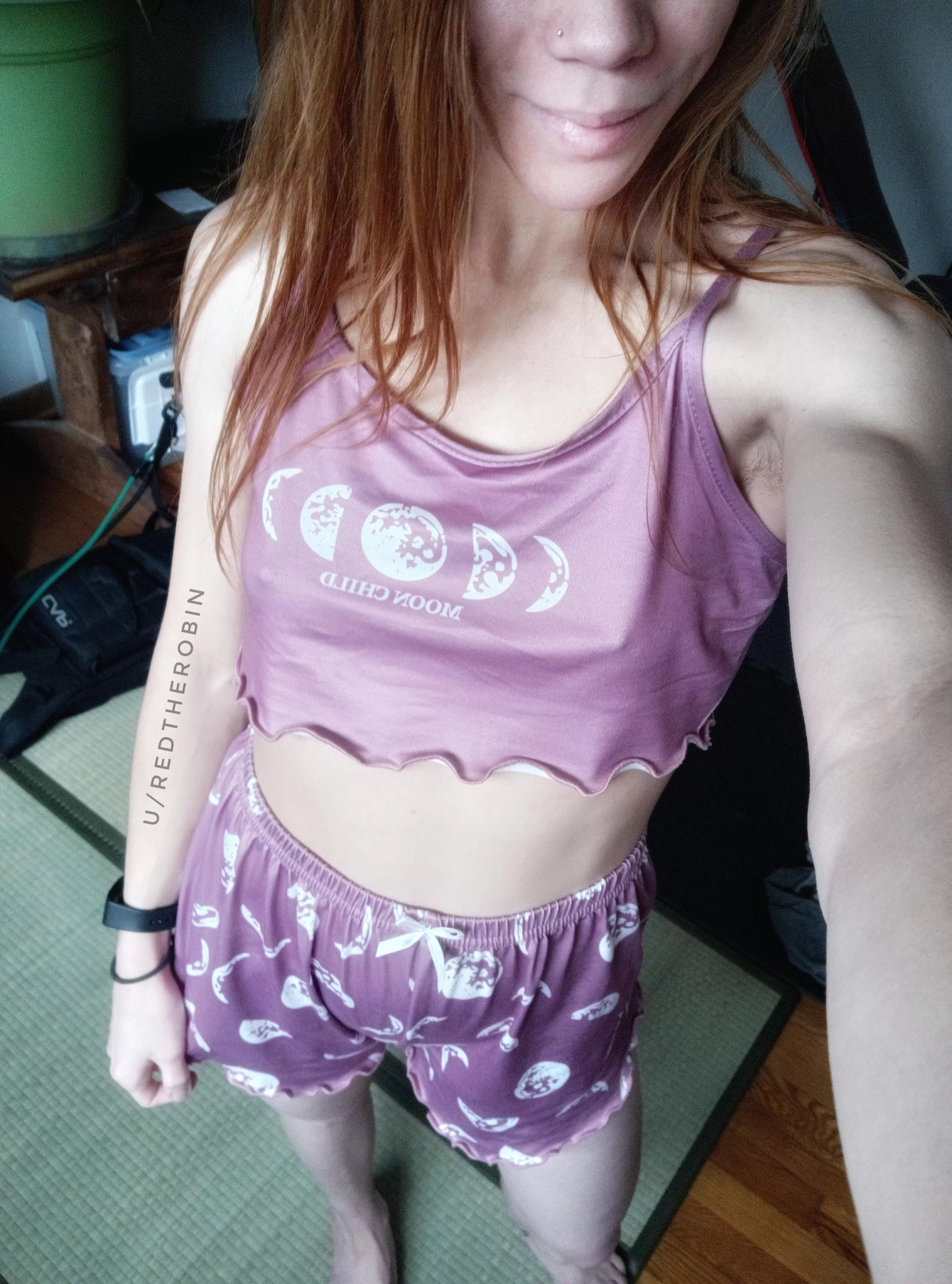 [F] I love my new PJs, but they're definitely for warmer weather 🤭