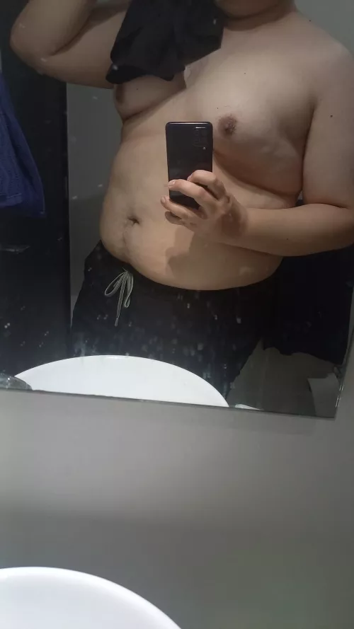 Feeling hot before going to the hospital.