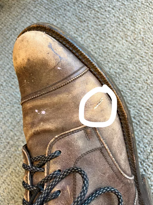 Hole in boot! Is this DIY fixable or should I take them in to a shoe repair store?