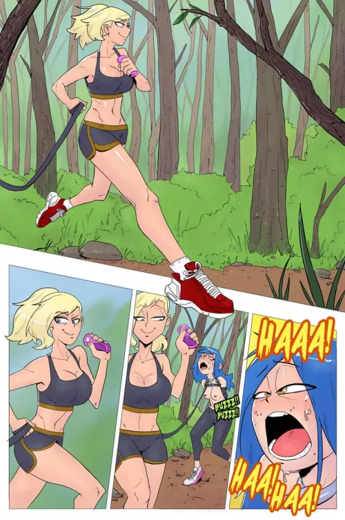 I love going out for training with my dog ​​in the morning, better don't slow down because you will be punished