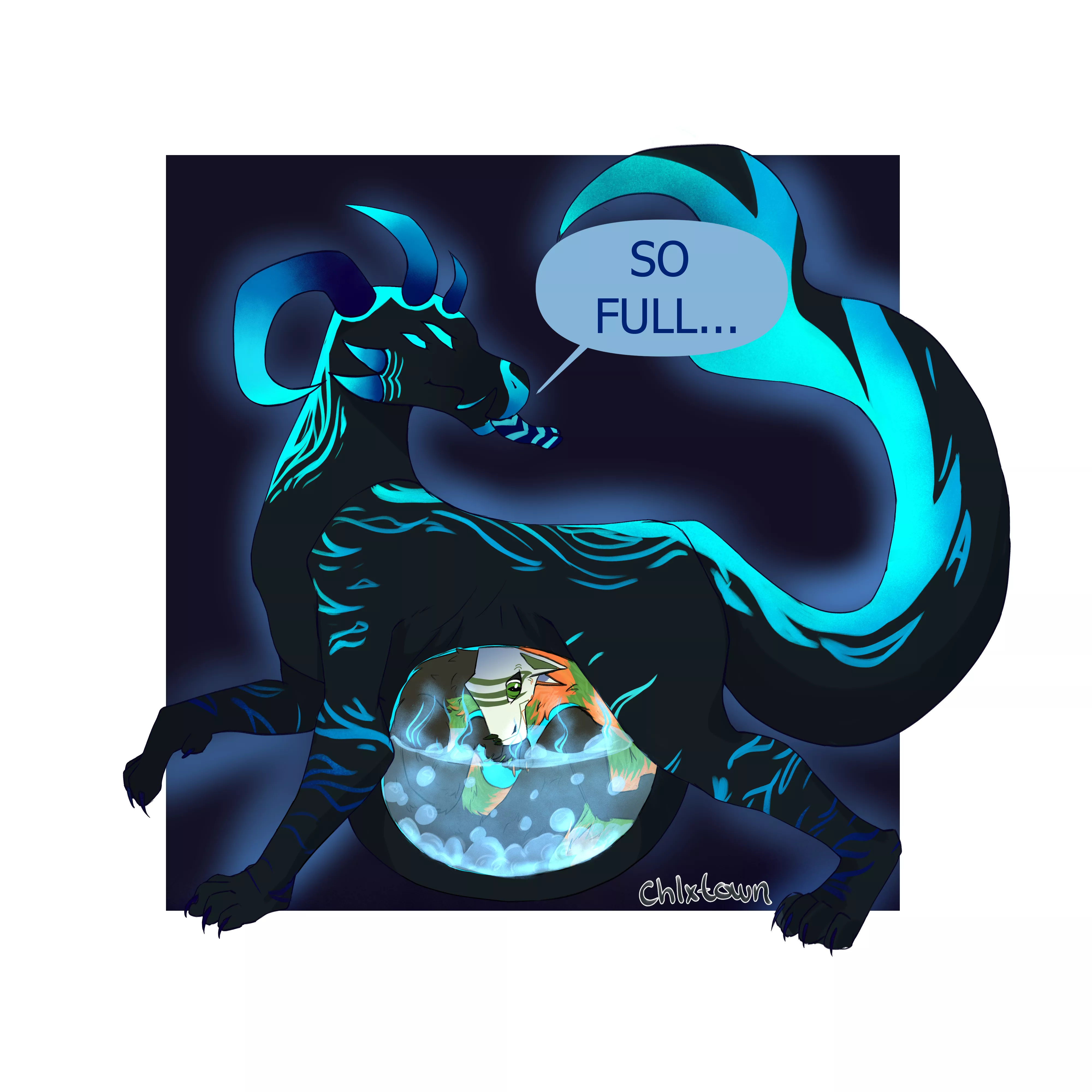 {image} a commission I made for a client ^^ I'M SO FULL. (OPEN COMMISSION)