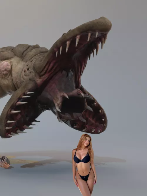 {image} Kelsey Calemine about to be vored