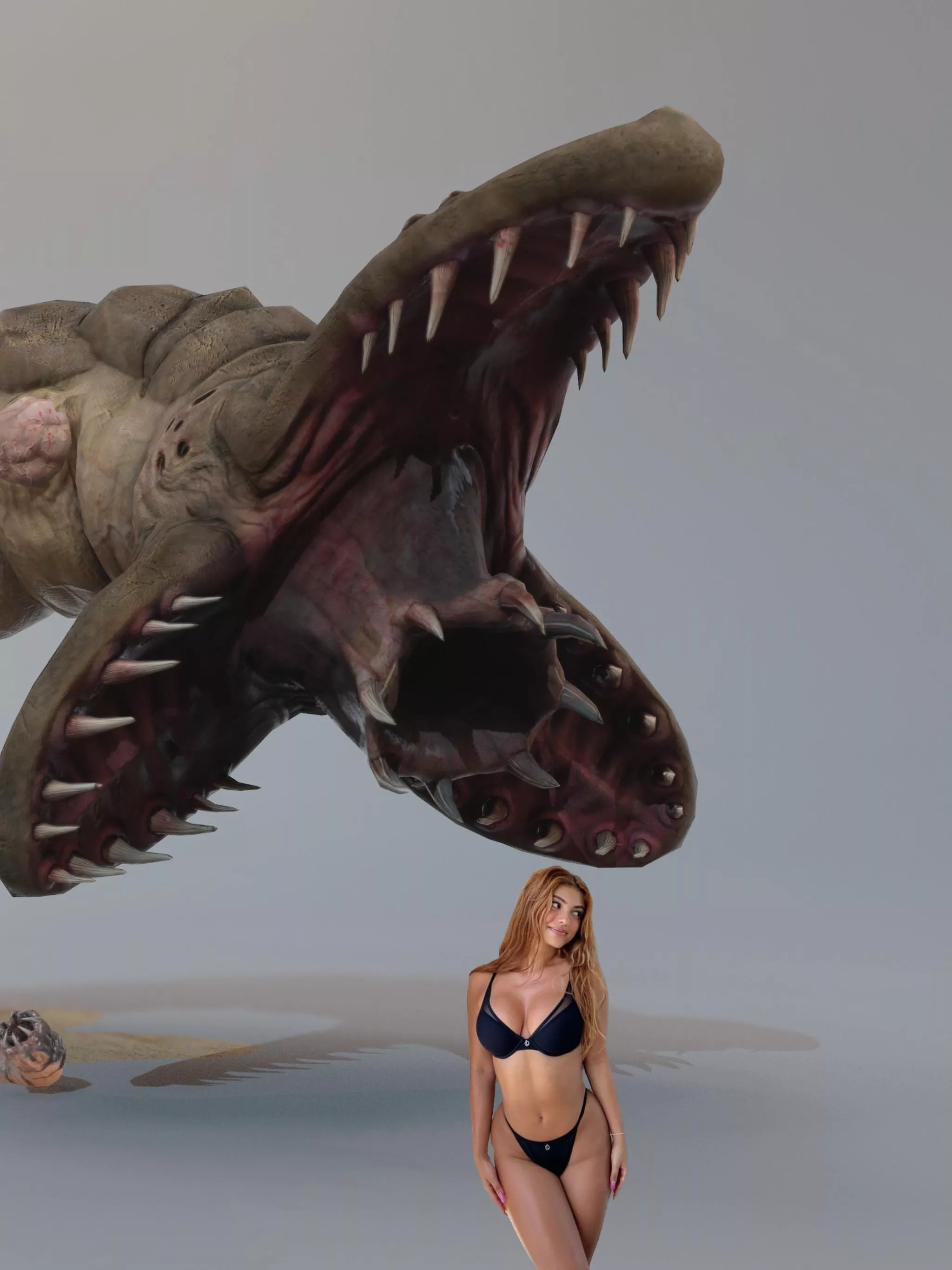 {image} Kelsey Calemine about to be vored