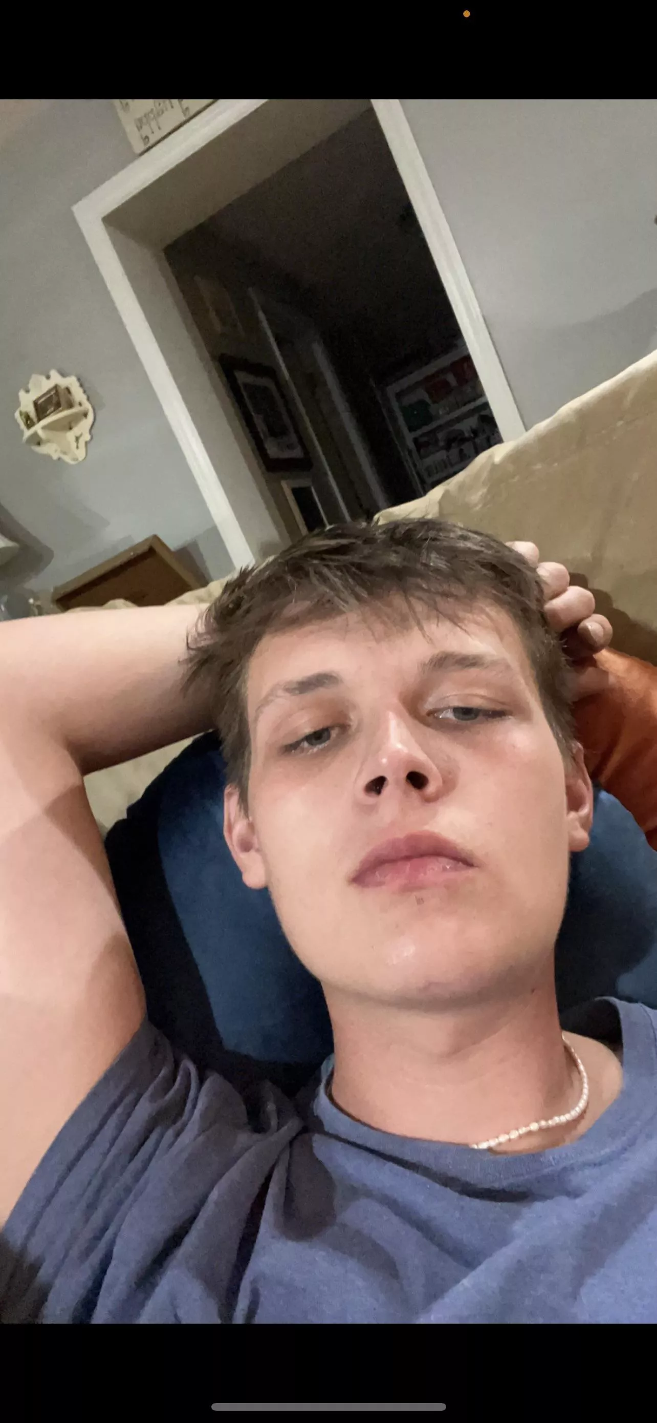 Just laid back playing my game. More 😈🥵 on my Twitter: @JerkingWithJace